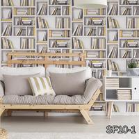 Gambar Wallpaper Dinding Murah - 5m2 - Motif Rak Buku - SF10-1 s/d SF10-5 - SF10-1 dari Wallpaper Indonesia . com Kota Tangerang 1 Tokopedia