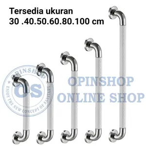 Grab Toilet Kamar Mandi Anti Selip Stenlis Steel Pipa besar 50 cm