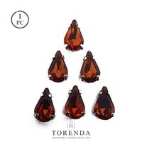 Gambar Torenda Cangkrang Payet Kristal Jahit Tetes 8x13Orange-SmokedTopaz/pcs dari Torenda Kota Administrasi Jakarta Pusat 5 Tokopedia