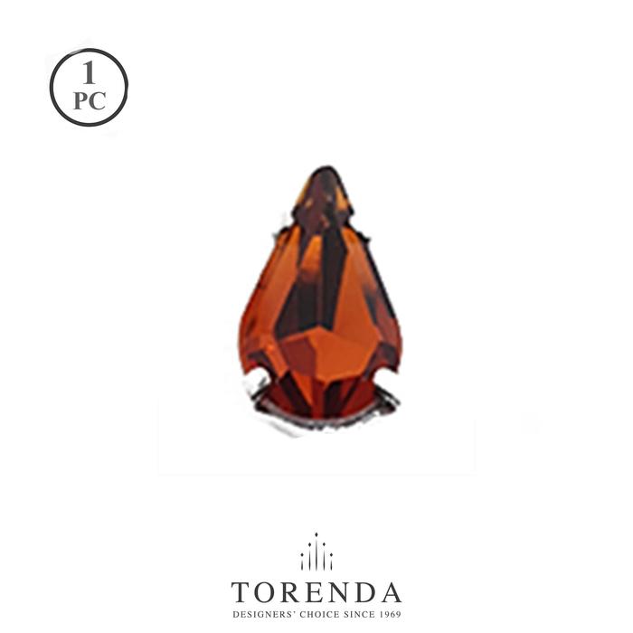 Gambar Torenda Cangkrang Payet Kristal Jahit Tetes 8x13Orange-SmokedTopaz/pcs dari Torenda Kota Administrasi Jakarta Pusat Tokopedia