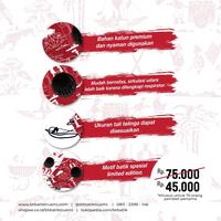 Gambar BATIK TRUSMI MASKER KAIN BATIK SPESIAL MERAH PUTIH BAMBOE RUNCING - Merah dari BT Batik Trusmi Official Kab. Cirebon 4 Tokopedia