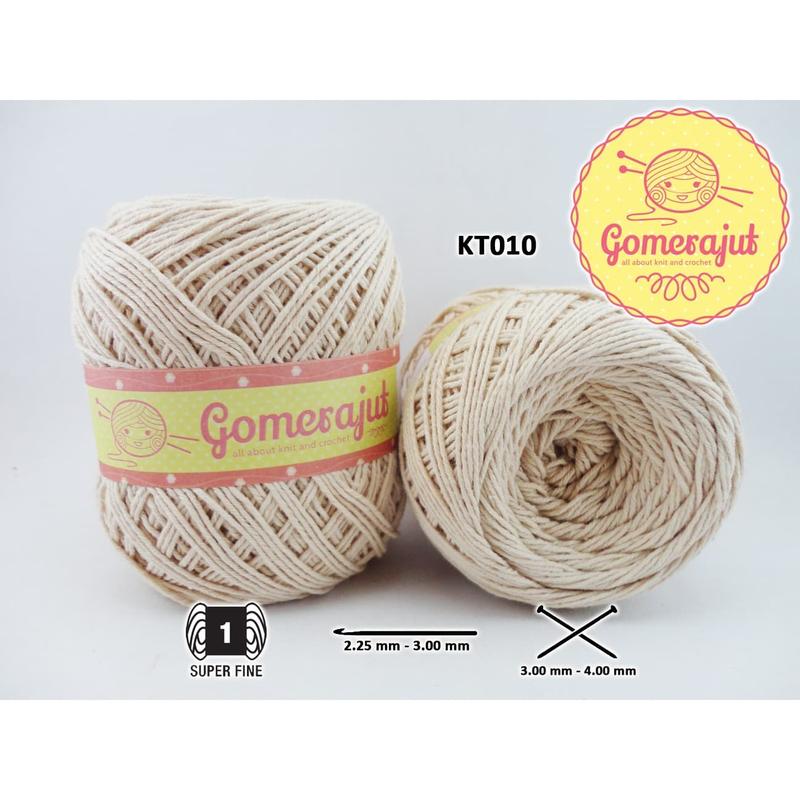 Benang Rajut Katun Polos Seruni -KT010 0