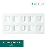 Gambar Loster Keramik Anti Tampias / Lubang Angin Decablock 20x40cm - Putih dari Roster Granit Mukura Kota Administrasi Jakarta Utara 3 Tokopedia