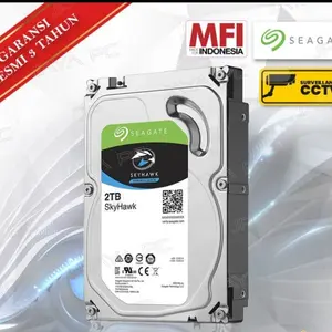 Harddisk sata Seagate Skyhawk 2tb resmi logo mfi