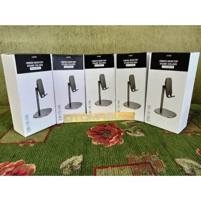 UNEED Phone Holder Stand HP Tablet Meja Adjustable Aluminium Alloy