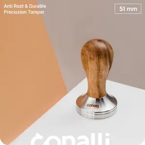 Tamper 51mm Wooden tamper 51 mm Barista Coffee Temper 51 Penekan Kopi