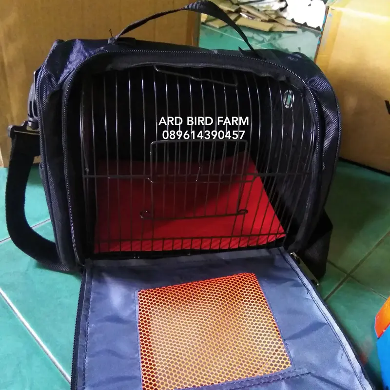 Travel cage tas cod untulan tas travel burung lovebird hamster 0