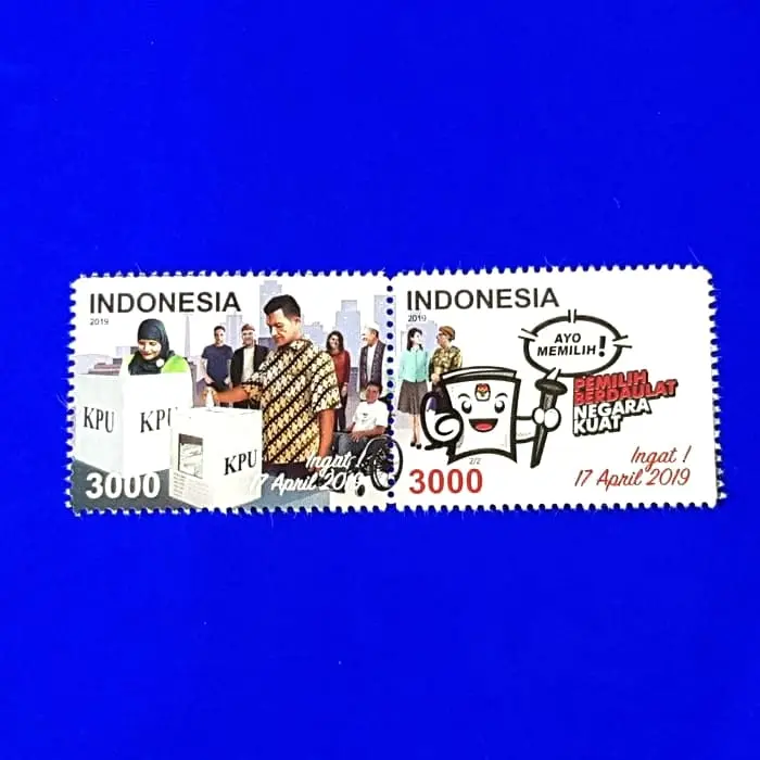 Perangko/Prangko Indonesia terbaru. Pemilihan Umum 2019