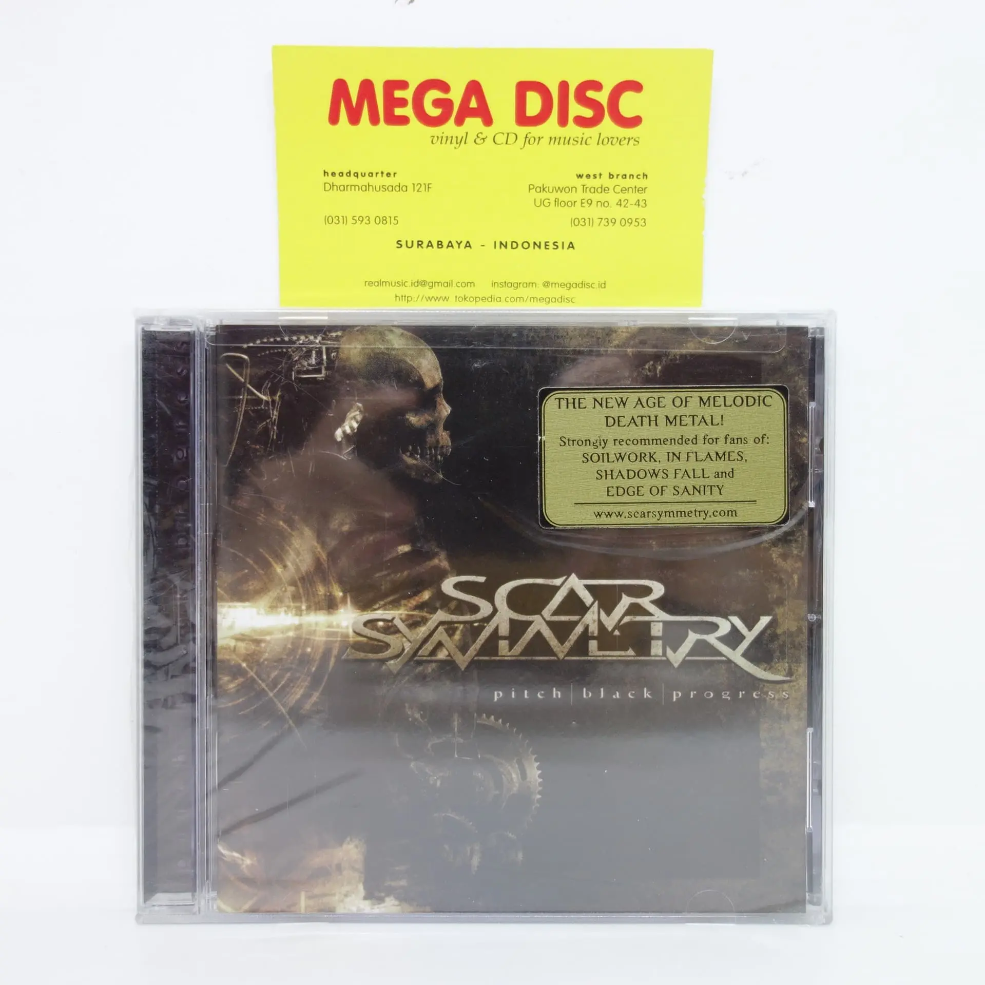 CD Scar Symmetry - Pitch Black Progress Album Audio Music Metal