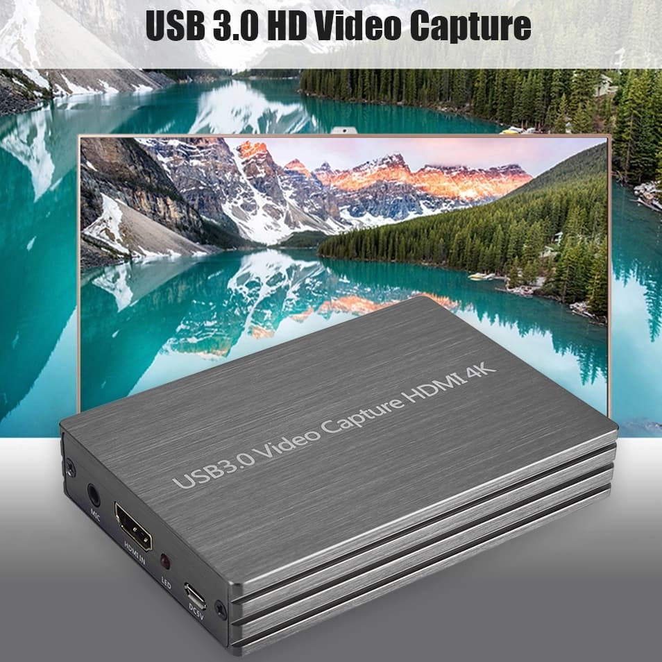 USB 3.0 HDMI VIDEO CAPTURE - Support 4K (Ada Mic In+Audio Out)