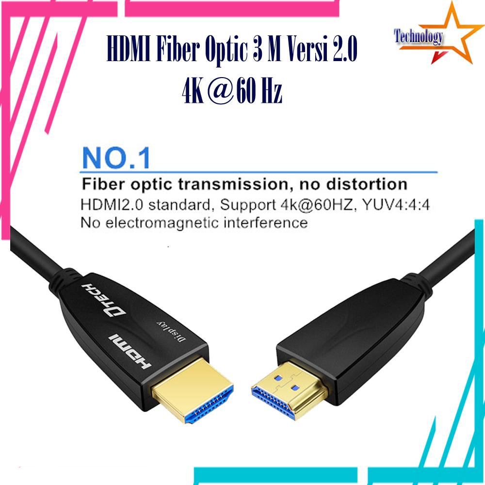 Kabel HDMI Fiber Optik 3 M Versi 2.0 AOC YUV444 4K@60 Hz Original