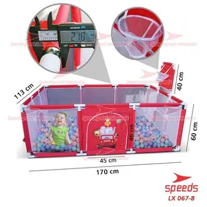 Trampolin / Keranjang Mandi Bola Mainan Tenda anak SPEEDS 067-8