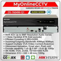 Gambar DS-7604NI-Q1 NVR IP Camera CCTV Hikvision 4 ch Kamera Onvif Non POE - NON BUNDLING dari MyOnlineCCTV Kota Administrasi Jakarta Barat 1 Tokopedia