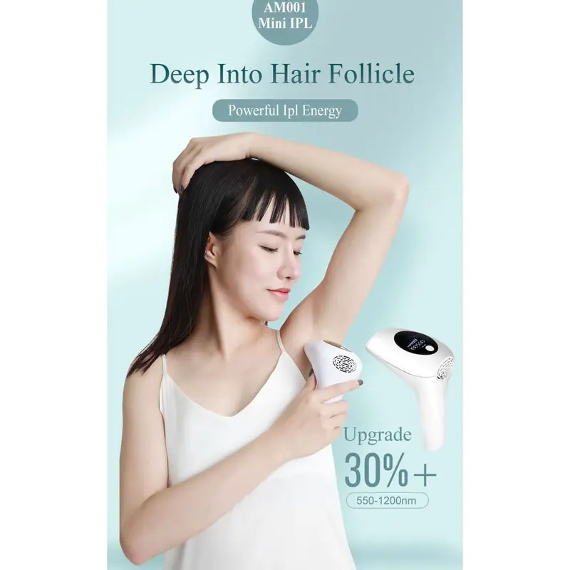 Profesional Permanen Depilator IPL Laser 900000 Flashes AML001 3