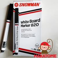 Gambar SNOWMAN WHITE BOARD MARKER BG820 Black Spidol Wipe Clean BG 820 dari Makatome Shop Kota Tangerang Selatan 1 Tokopedia