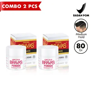 BRAVAS Minyak Rambut Berbasis Minyak 80G 2 Pcs Pomade XX-CT Executive