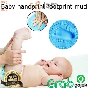 Clay / Tanah Liat Lembut -Cetakan Telapak Tangan / Kaki Bayi