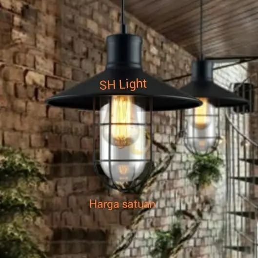 Lampu gantung kap vintage cafe/restoran tipe 6100/1