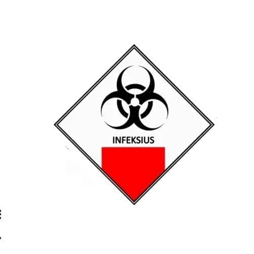 SIGN STICKER INFEKSIUS / LIMBAH B3 STIKER