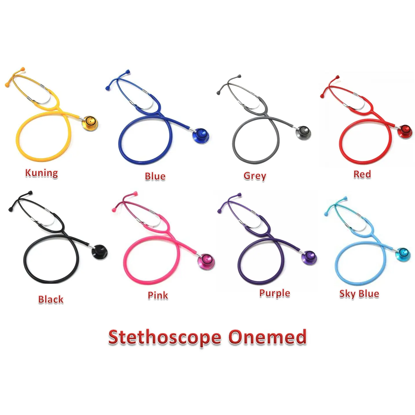 Stetoskop Onemed Standard Stethoscope Onemed Standard Full Colour