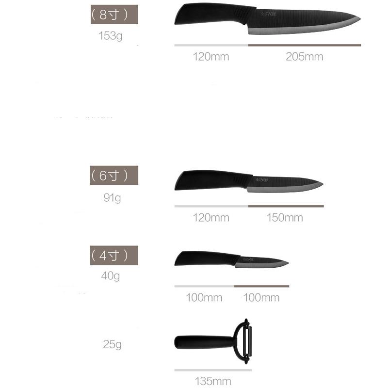 Mijia Huohou Nano Set Pisau Dapur Kitchen Knife Bahan Keramik isi 4 1