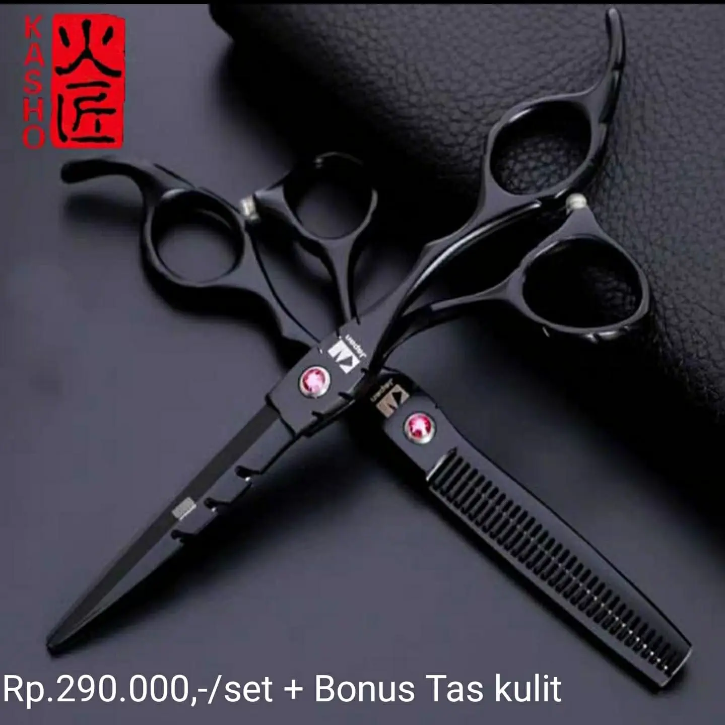 SEPASANG GUNTING POTONG RAMBUT KASHO ORIGINAL MADE IN JAPAN SET