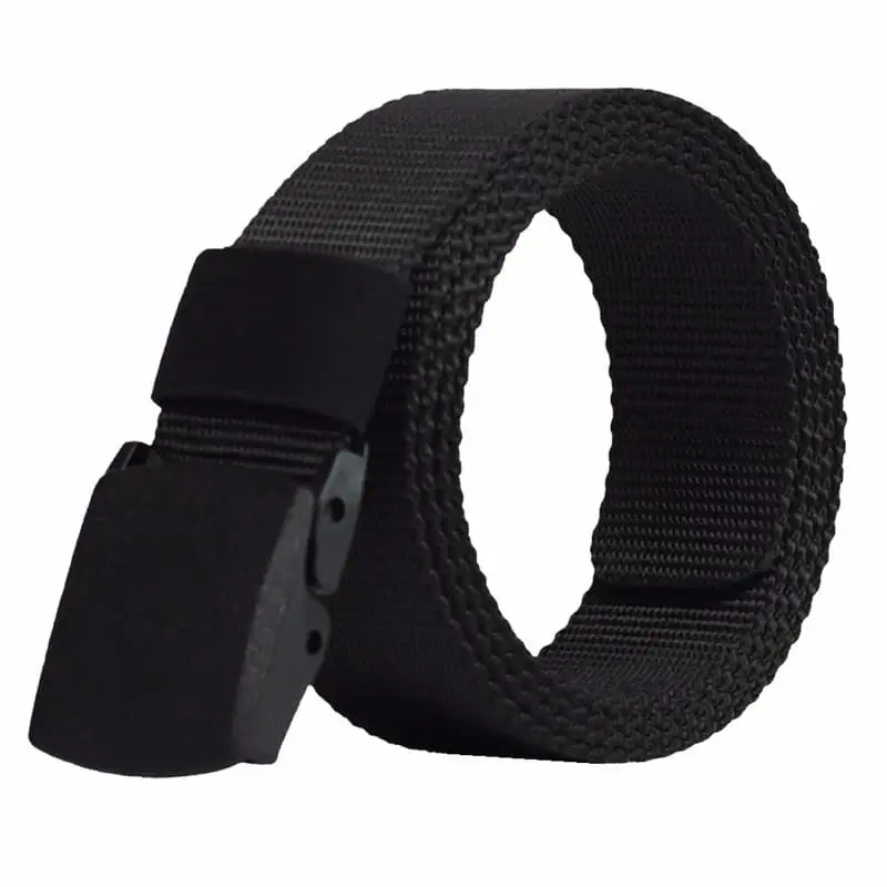 Tali Ikat Pinggang Pria Anti Xray Sabuk Anti Metal Detector Gesper
