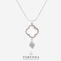 Gambar Torenda Four Leaf Clover Silver Plated Pendant Putih Kalung Wanita dari Torenda Kota Administrasi Jakarta Pusat 4 Tokopedia