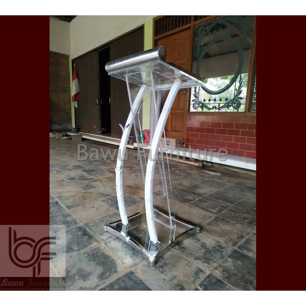 Mimbar Gereja Akrilik Furniture Stock Banyak Pilihan Podium Acrilyc