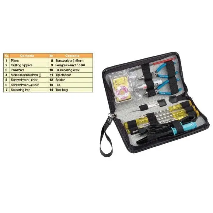 Goot toolkit set TL-10 electric tools kit set listrik TL10 Japan