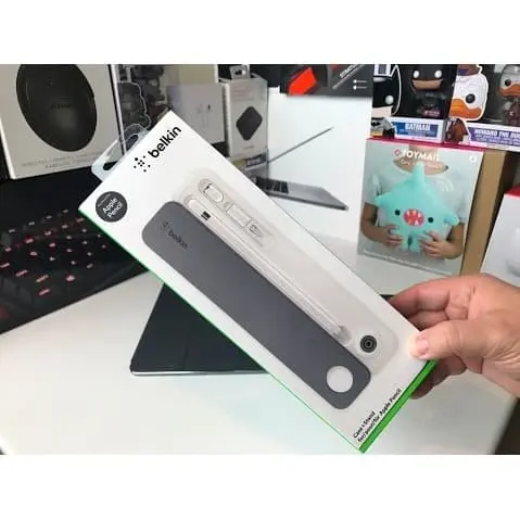 Belkin - Case + Stand for Apple Pencil - Gray