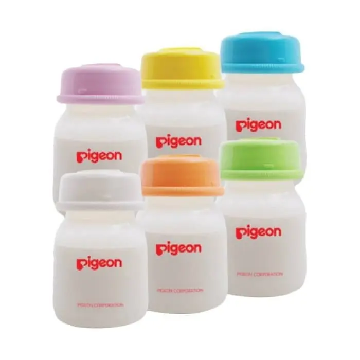 Pigeon Breastmil Storage Bottle PP RP 50ml Isi 6 Pcs