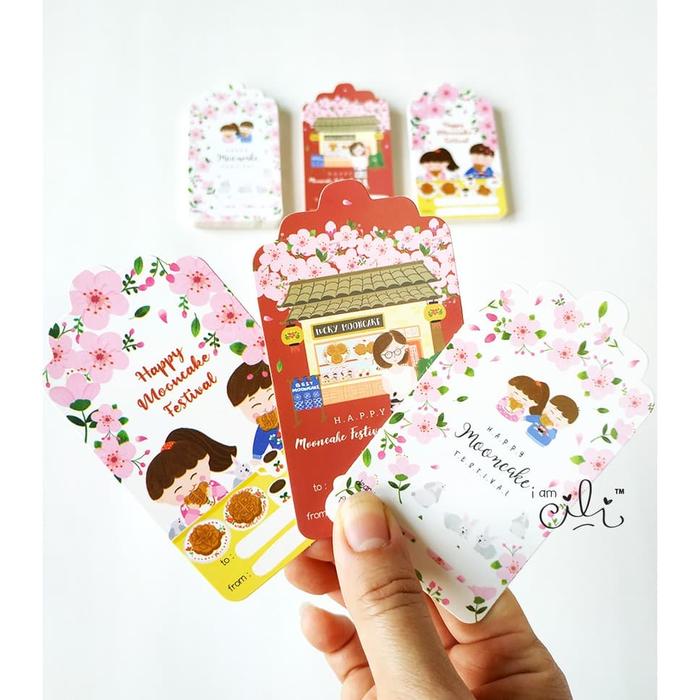 Gambar (HT-MOONCAKE05) tag ucapan mooncake kue bulan iamcili dari i am CiLi Kota Tangerang Tokopedia