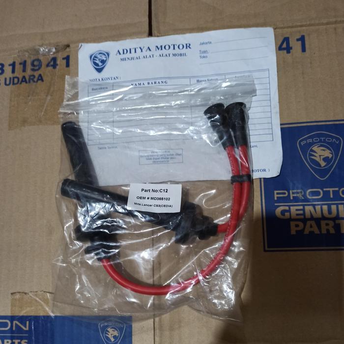 Gambar kabel busi Lancer patwal cedia 1600cc 1.6cc CS3 dari ADITYA MOTOR ONLINE SHOP Kota Administrasi Jakarta Timur Tokopedia