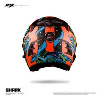 Gambar Helm Half Face Pria Wanita Harian Double Visor Motor SNI Tebal Nyaman Jpx Supermoto Shark - Fluorescent Red Doff - L dari JPX HELMET Kab. Tangerang 2 Tokopedia