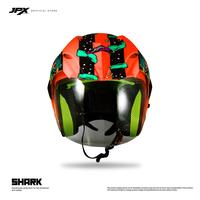 Gambar Helm Half Face Pria Wanita Harian Double Visor Motor SNI Tebal Nyaman Jpx Supermoto Shark - Fluorescent Red Doff - L dari JPX HELMET Kab. Tangerang 4 Tokopedia