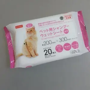 Pet wet shampo sheet for cat tisu basah untuk kucing isi 20 lembar