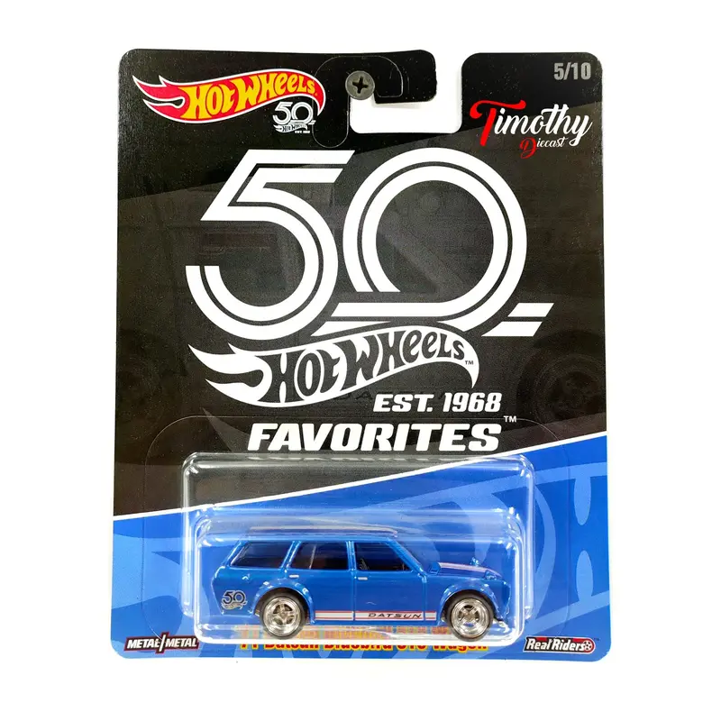 Hotwheels Datsun Bluebird 510 Wagon 50th Favorites Premium Ban Karet 0