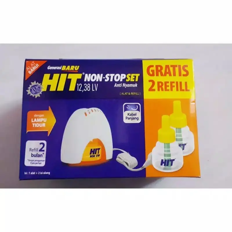 HiT non stop set gratis 2 Refill, Hit Elektrik nonstop set 2 refill