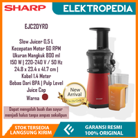 Gambar Sharp - Slow Juicer 0.8 Liter 150 Watt EJC20YRD dari ELEKTROPEDIA Kota Administrasi Jakarta Pusat 1 Tokopedia