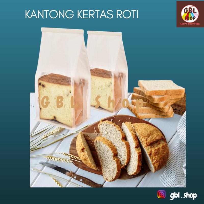 Kantong Kertas Roti Panggang 16x26 Bread Toast Paper Bag - Shop | Tokopedia