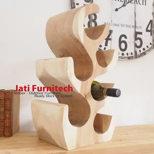 Rak Botol Wine // Kayu Suar Meh Trembesi // 6 Slot Botol
