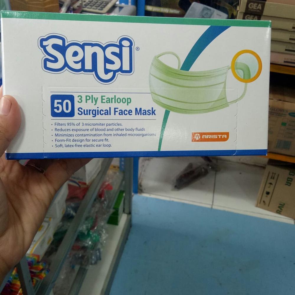 jual masker sensi karet isi 50