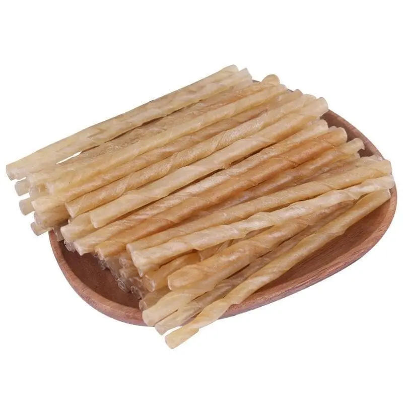 Twist stick anjing tulang gigitan anjing natural snack anjing/cemilan