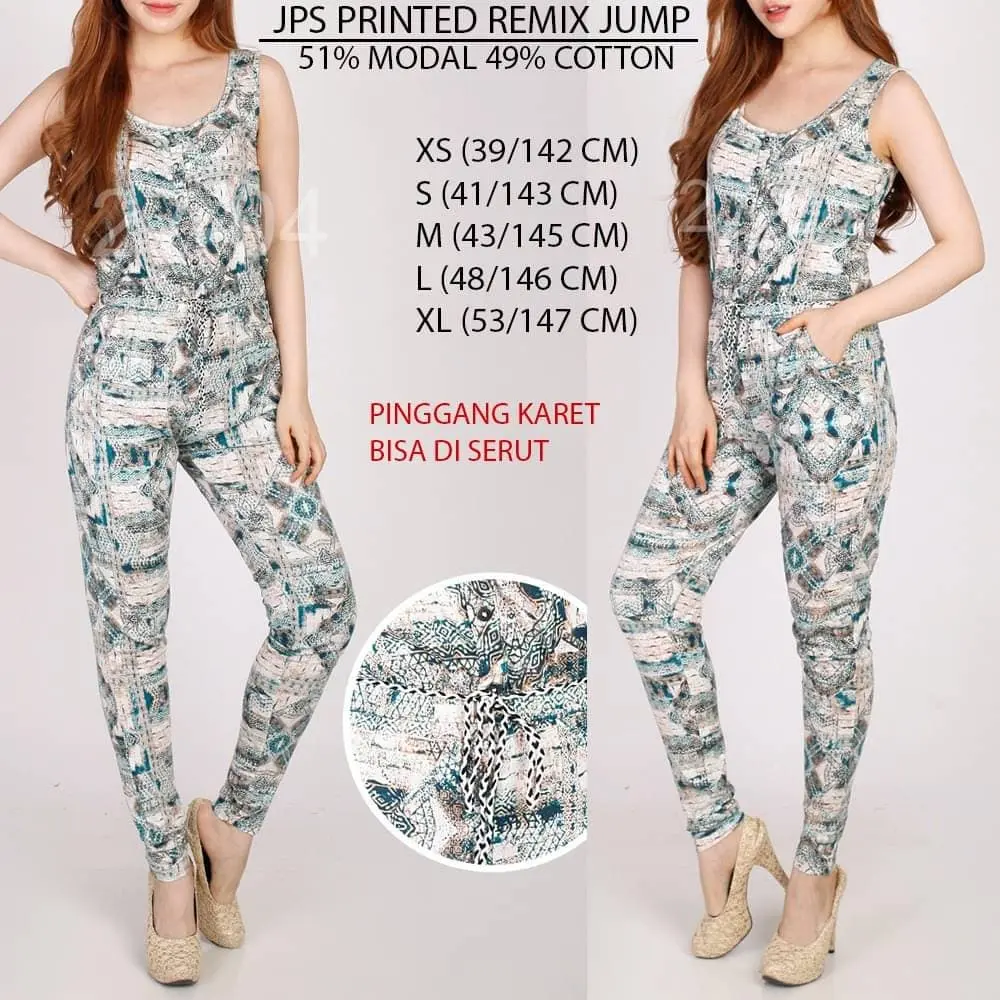 Jumpsuit Jean Pascale Printed Remix JPS