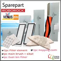 Gambar Sparepart Roborock Robot Vacuum Cleaner Original part mop brush filter - Main Brush dari Venus Mobile Kota Administrasi Jakarta Barat 1 Tokopedia