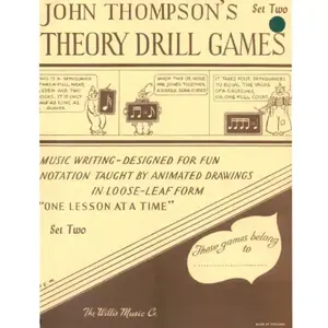 Buku piano teori - John thompson's theory drill games 3