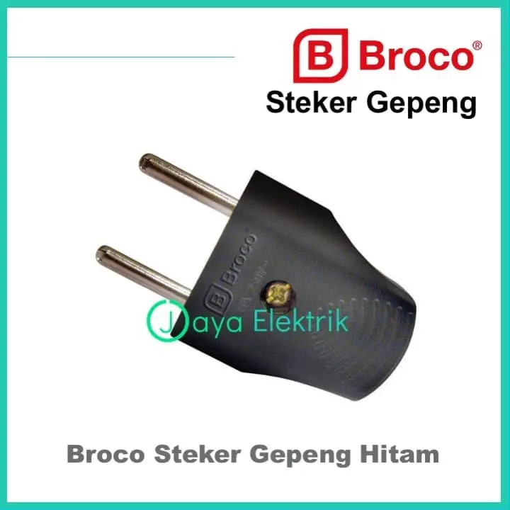 BROCO STEKER GEPENG BIASA HITAM 344L MURAH ORIGINAL SNI HARGA GROSIR