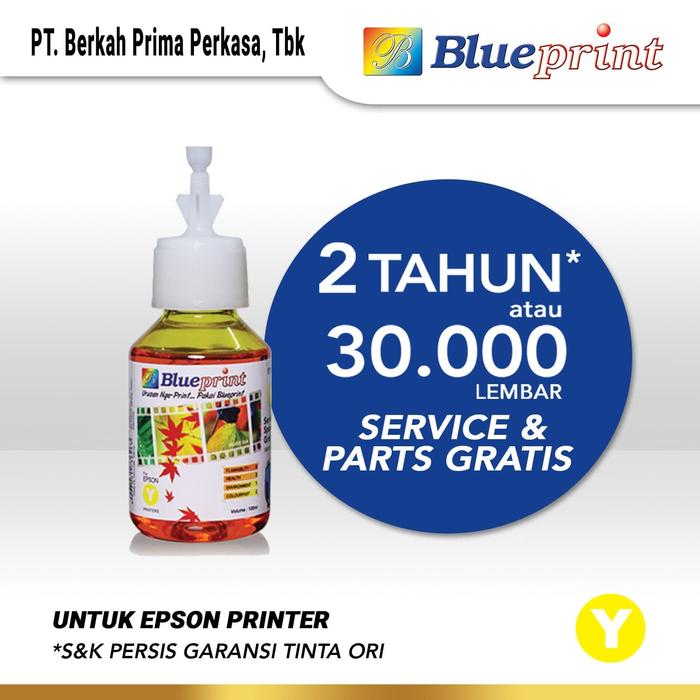 Gambar Tinta Epson BLUEPRINT For Printer Epson 100ml Yellow - Kuning CP dari Blueprint Indonesia Kota Administrasi Jakarta Utara Tokopedia