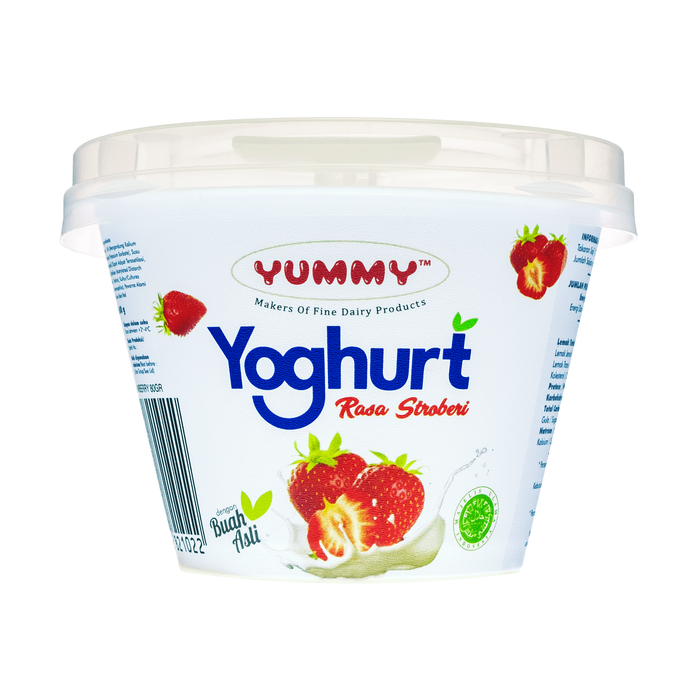 Gambar Yummy Fruit Yoghurt Strawberry 12 x 80g dari YUMMY Dairy Kota Administrasi Jakarta Timur Tokopedia
